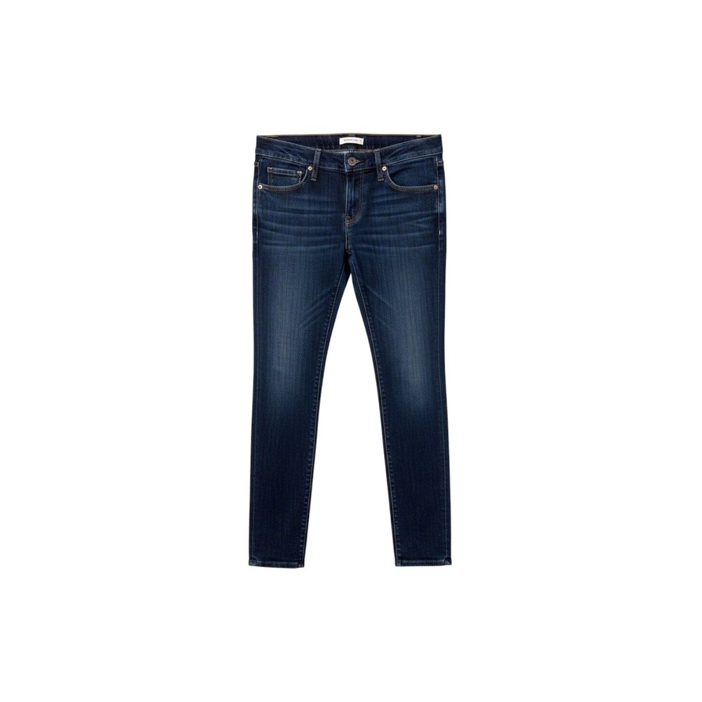 Current/Elliot Low Rise Skinny Jeans Dark Wash Faded Blue Denim Voyage Y2K